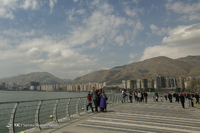 مسافران نوروزی دریاچه چیتگر
