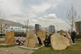 مسافران نوروزی دریاچه چیتگر