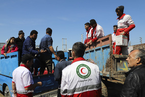 امداد و اسکان موقت سیل زدگان «آق قلا»