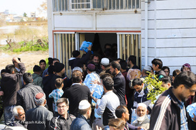 امداد و اسکان موقت سیل زدگان «آق قلا»