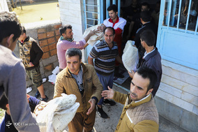 امداد و اسکان موقت سیل زدگان «آق قلا»