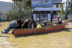 وضعیت مناطق سیل زده آق قلا در پنجمین روز حادثه