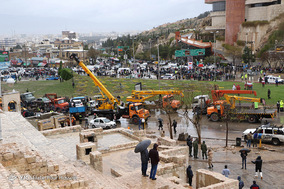 خسارات سیل شیراز