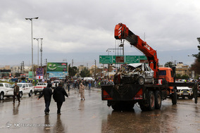 خسارات سیل شیراز