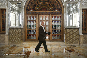 مسافران نوروزی در کاخ گلستان
