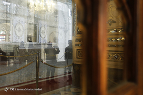 مسافران نوروزی در کاخ گلستان