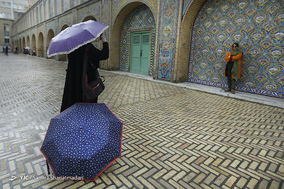 مسافران نوروزی در کاخ گلستان