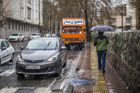 بارش باران تُند بهاری در تهران