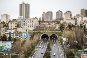 بارش باران تُند بهاری در تهران