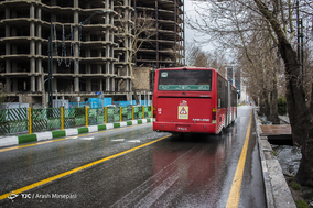 بارش باران تُند بهاری در تهران
