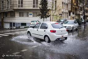بارش باران تُند بهاری در تهران