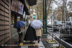 بارش باران تُند بهاری در تهران