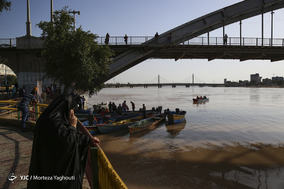 بالا آمدن سطح رود کارون