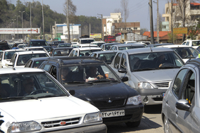 ترافیک سنگین در محور هراز