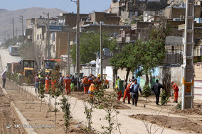 پاکسازی شهرک سیل زده سعدی_شیراز
