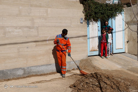 پاکسازی شهرک سیل زده سعدی_شیراز
