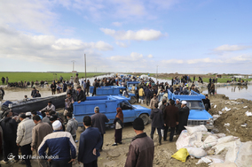 سیل در گمیشان استان گلستان