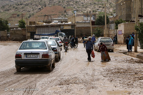 محله سعدی سیل زده شیراز