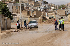 محله سعدی سیل زده شیراز