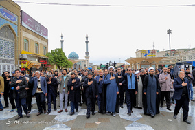 عزاداری خادمان حضرت معصومه (س) در سالروز شهادت امام موسی کاظم(ع)