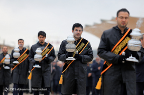 عزاداری خادمان حضرت معصومه (س) در سالروز شهادت امام موسی کاظم(ع)