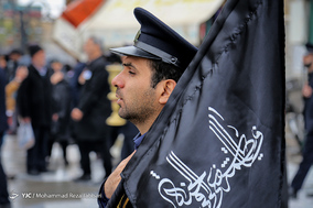 عزاداری خادمان حضرت معصومه (س) در سالروز شهادت امام موسی کاظم(ع)