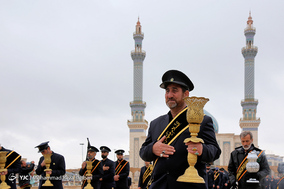 عزاداری خادمان حضرت معصومه (س) در سالروز شهادت امام موسی کاظم(ع)