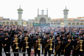 عزاداری خادمان حضرت معصومه (س) در سالروز شهادت امام موسی کاظم(ع)