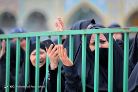 عزاداری خادمان حضرت معصومه (س) در سالروز شهادت امام موسی کاظم(ع)