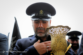 عزاداری خادمان حضرت معصومه (س) در سالروز شهادت امام موسی کاظم(ع)