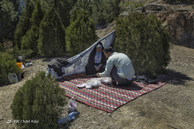 روز طبیعت در بوستان کوهستانی صفه اصفهان