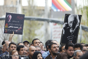 مراسم تشییع پیکر زنده یاد جمشید مشایخی