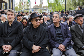مراسم تشییع پیکر زنده یاد جمشید مشایخی