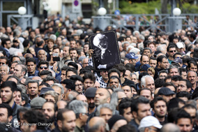مراسم تشییع پیکر زنده یاد جمشید مشایخی