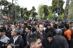 مراسم تشییع پیکر زنده یاد جمشید مشایخی