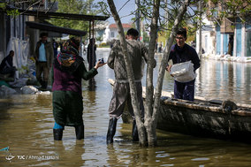 «گمیشان»؛ کماکان در سیل
