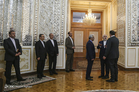 دیدار محمدعلی الحکیم وزیر خارجه عراق با محمدجواد ظریف وزیر امور خارجه جمهوری اسلامی ایران