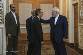 دیدار محمدعلی الحکیم وزیر خارجه عراق با محمدجواد ظریف وزیر امور خارجه جمهوری اسلامی ایران