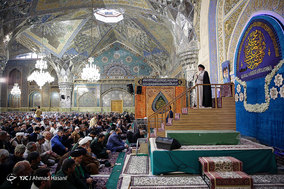 تشییع پیکر شهید مدافع حرم و راهپیمایی مردم مشهد در حمایت از سپاه پاسداران