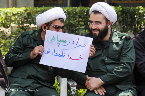 تجمع حوزویان در حمایت از سپاه پاسداران
