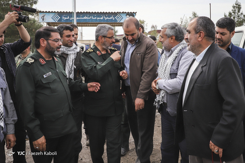 بازدید سردار غیب پرور رئیس سازمان بسیج مسضعفین کشور از مناطق سیل زده گلستان