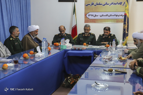 بازدید سردار غیب پرور رئیس سازمان بسیج مسضعفین کشور از مناطق سیل زده گلستان