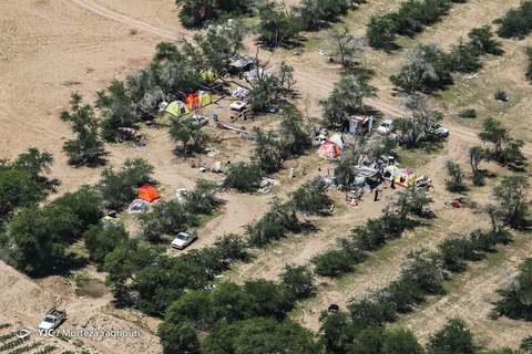 تصاویر هوایی سوسنگرد سیل زده