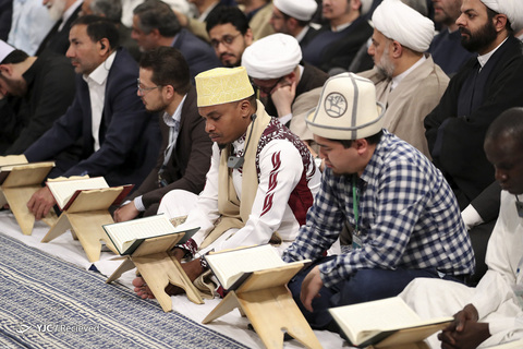 دیدار شرکت کنندگان مسابقات بین‌المللی قرآن با رهبر معظم انقلاب