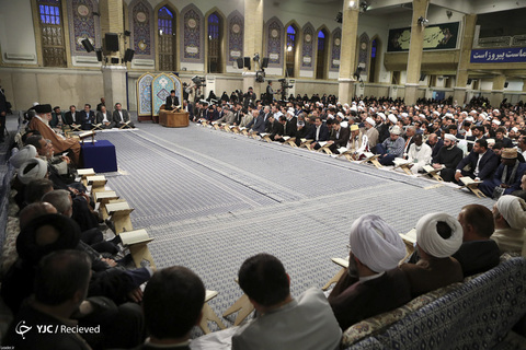 دیدار شرکت کنندگان مسابقات بین‌المللی قرآن با رهبر معظم انقلاب