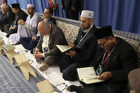 دیدار شرکت کنندگان مسابقات بین‌المللی قرآن با رهبر معظم انقلاب
