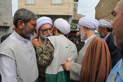 سفر حجت الاسلام احمد مروی تولیت آستان قدس رضوی به مناطق سیل‌زده آق‌قلا و گمیشان در استان گلستان