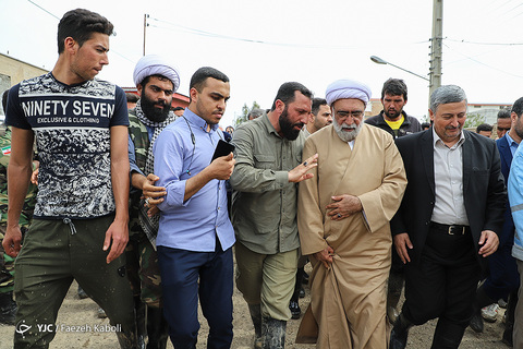 سفر حجت الاسلام احمد مروی تولیت آستان قدس رضوی به مناطق سیل‌زده آق‌قلا و گمیشان در استان گلستان