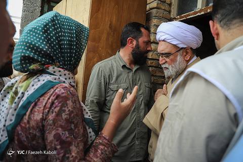 سفر حجت الاسلام احمد مروی تولیت آستان قدس رضوی به مناطق سیل‌زده آق‌قلا و گمیشان در استان گلستان