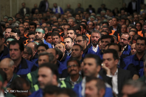 دیدار جمعی از کارگران با رهبر انقلاب
